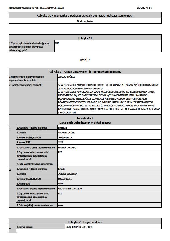 Załącznik 1 Aktualny odpis z rejestru