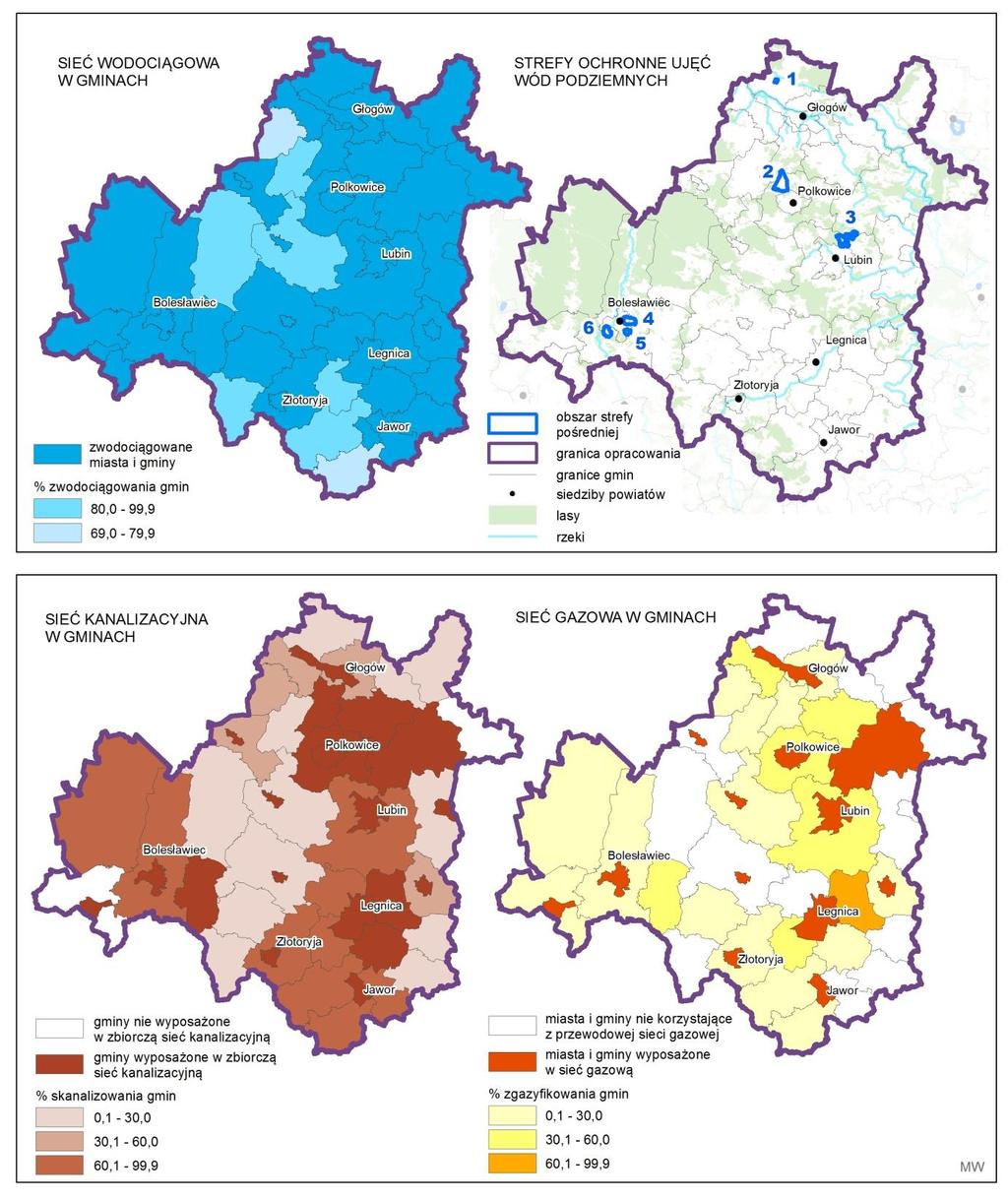 Zgodnie z danymi Dolnośląskiego Zarządu Melioracji i Urządzeń Wodnych we Wrocławiu na koniec 2012 r.