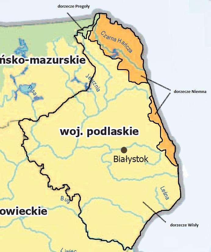 Na terenie województwa wyodrębniono 315 jednolitych części wód rzecznych, o łącznej długości 8172,05 km.