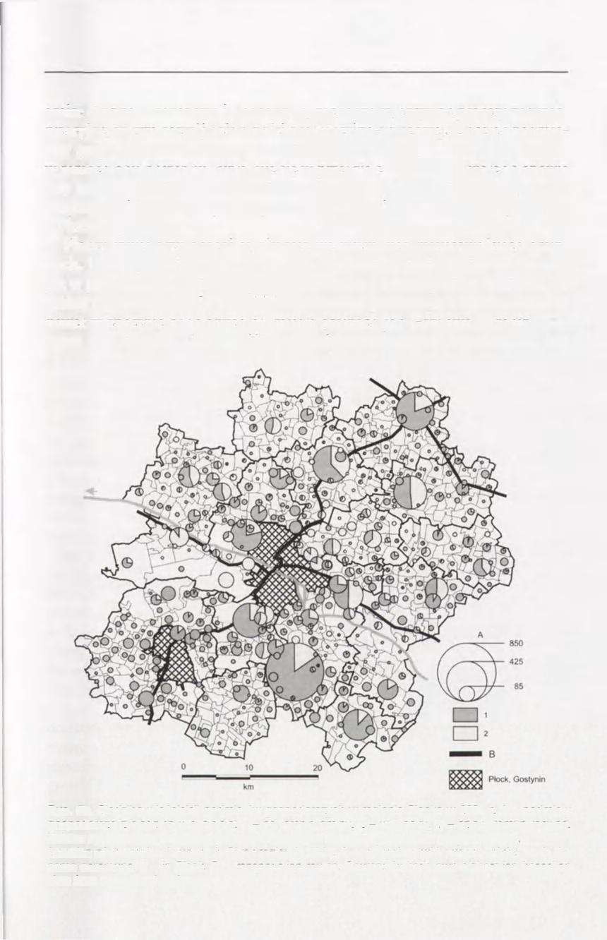 139 gmin: Słupna, Radzanowa i Bodzanowa, zachodzą intensywne procesy suburbanizacyjne, w tym rozwój działalności produkcyjno-usługowej.