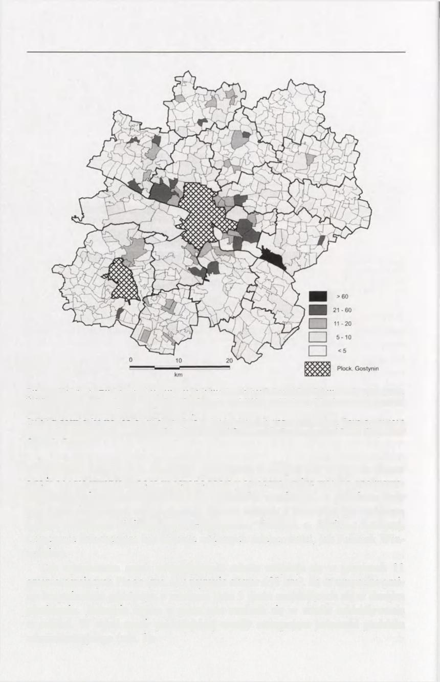 22 Ryc. 4. Wydane pozwolenia na budowę budynków mieszkalnych (na 100 osób) w latach 1990-2004.