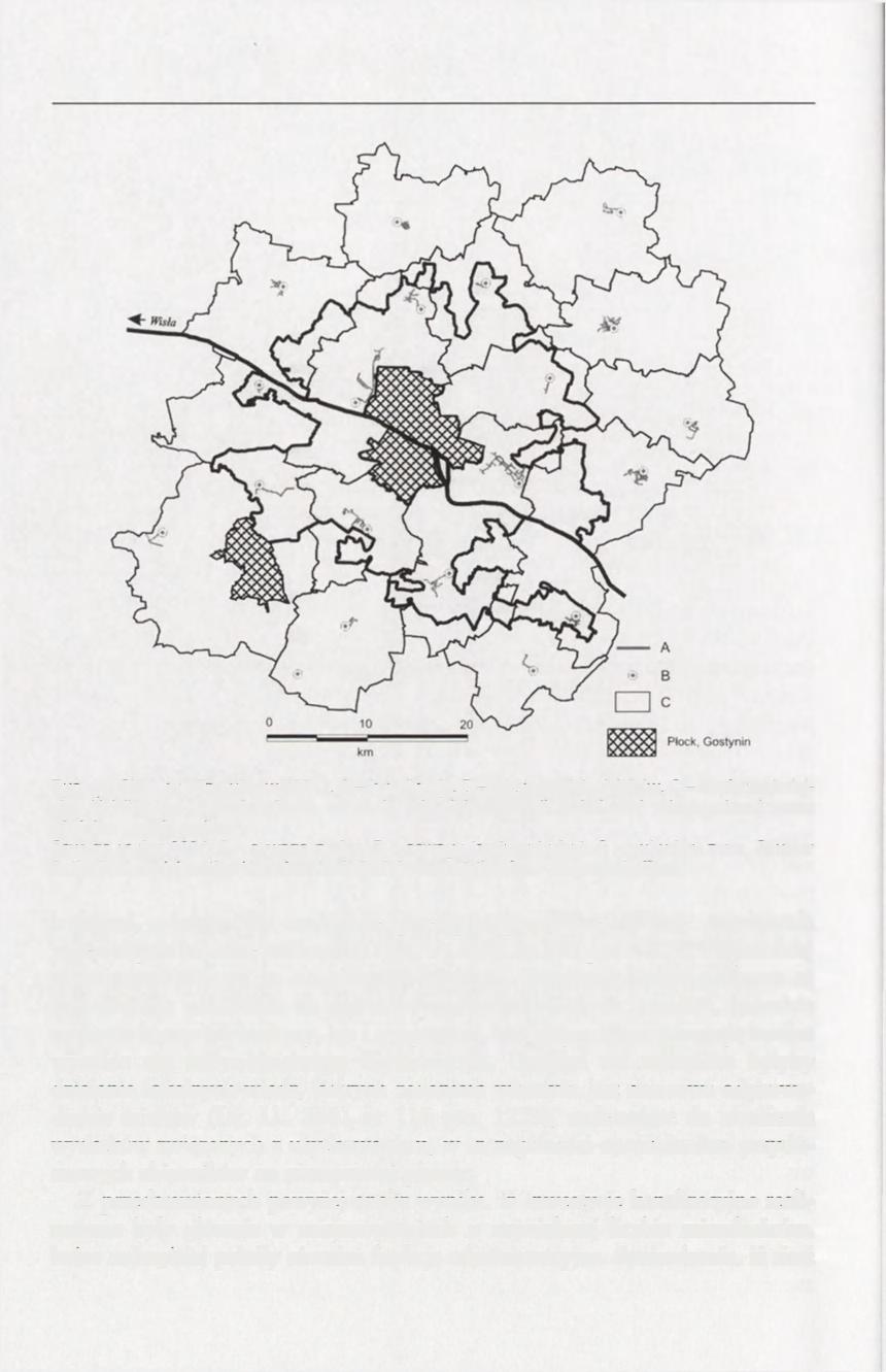 80 Ryc. 21. Sieci kanalizacyjne w 2004 r. A - kanalizacja, B - oczyszczalnie ścieków, C - strefa podmiejska.