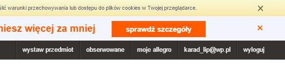 Dokończenie rejestracji konta Założyliśmy konto i wracamy do strony głównej Allegro.pl.