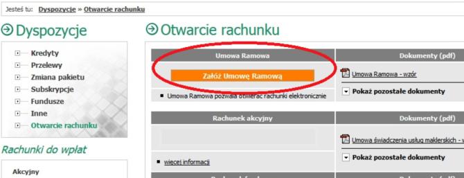 Aby aktywować rachunek zagraniczny konieczne jest podpisaie Umowy Ramowej.