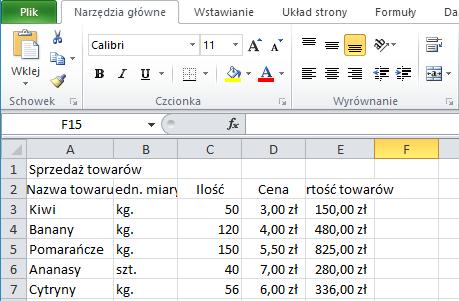 [3/7] EXCEL Zawijanie tekstu W programie Excel tekst może być zawijany w celu wyświetlania w więcej niż jednym wierszu w komórce.