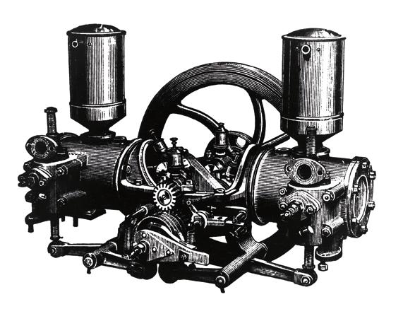 Historia silników Mercedes-Benz Silnik zegar stojący Pojemność: 462 cm 3 Moc: 1,1 KM przy 650 obr.