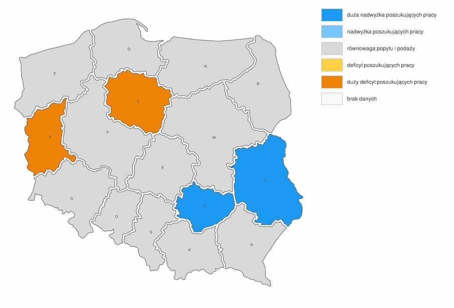 został zaklasyfikowany do zawodów nadwyżkowych. W I połowie 2016 roku zawód ten nie został sklasyfikowany do zawodów deficytowych, zrównoważonych lub nadwyżkowych 9 3. PROGNOZY I PLANY ZATRUDNIENIA.
