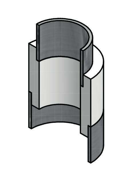 Rysunek 6 pokazuje kilka podstawowych sposobów łączenia materiałów, które są często wykorzystywane w konstrukcjach przepustów elektrycznych i w elementach izolacyjnych.