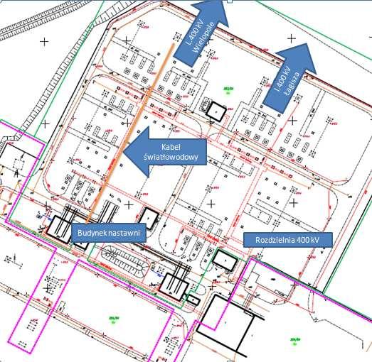 Rys. Z2 Plan rozdzielni 400kV w SE Rokitnica Rys.