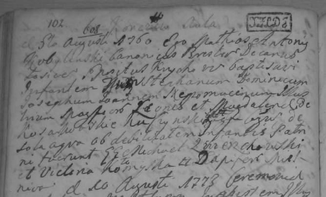 Kuczyńscy herbu Ślepowron linia kasztelańska. Materiały genealogiczne B. Z Drohiczyna. Pogrzeb 6 kwietnia Kazimierza Kuczyńskiego, podkomorzego ziemi bielskiej.