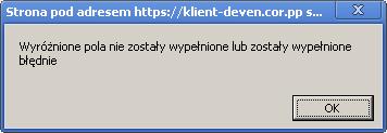 Należy wypełnić wymagane pola formularza, które zostały wyróżnione czerwoną ramką. Niezbędne jest także uzupełnienie pola Powiat, poprzez wybranie właściwej wartości, z dostępnej listy:.