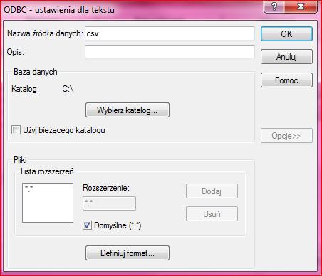 Rys. 36d okno ustawień dla pliku.csv 4.