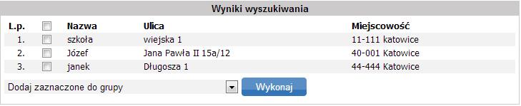 Po wybraniu zakładki Szukaj, zostanie wyświetlone okno (Rys. 47d)