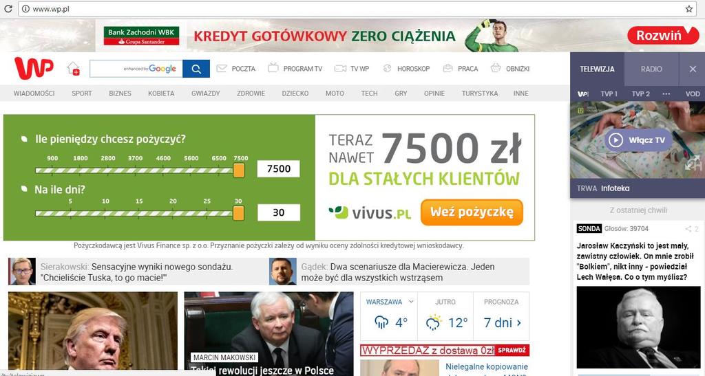 [1/22] Portale informacyjne W dobie łatwego dostępu do Internetu wszystkie informacje o Polsce czy świecie możemy zaczerpnąć nie tylko z telewizji czy z prasy, ale przede wszystkim właśnie drogą