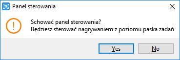 [11/18] Nagrywanie wideo Umieszczenie przycisków w Obszarze powiadomień pozwala na obsługę procesu nagrywania nawet po zamknięciu panelu sterowania, po to aby nie było go widać na nagrywanym filmie.