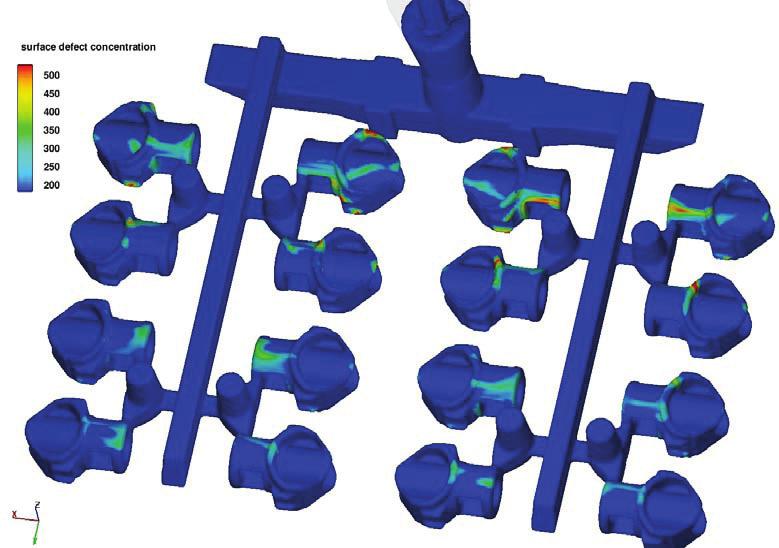 Wedge cast The concept of wedge casting was prepared for a model plate with four details.