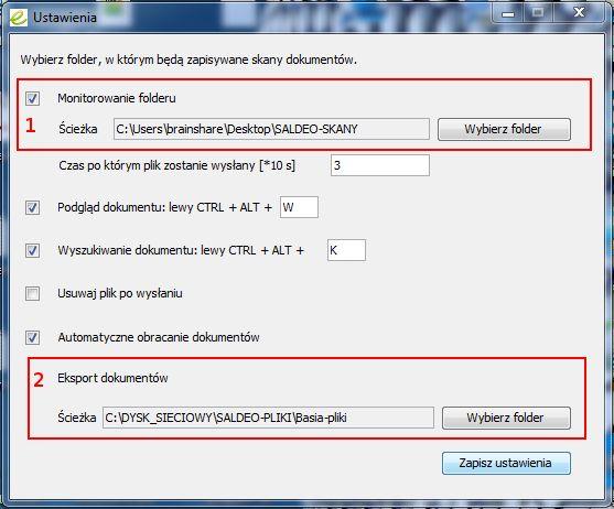Ustawienia konfiguracji Po zainstalowaniu dodatku do Optimy Użytkownik administracyjny loguje się do SaldeoPULPIT.