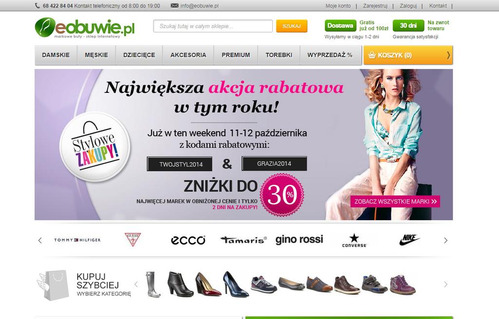 2 Eobuwie.pl Eobuwie.pl to obecnie jeden z największych w Polsce sklepów internetowych specjalizujących się w sprzedaży obuwia i akcesoriów.