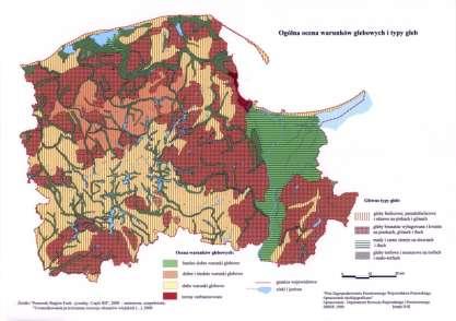 Gleby Na terenie gminy Debrzno występują gleby brunatne w odróżnieniu od środkowej części pow.