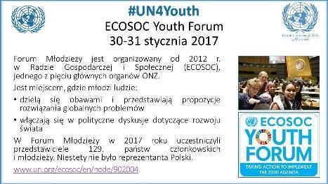 #UN4Youth ONZ stworzyła hashtag #UN4Youth, aby komunikować się z młodymi ludźmi poprzez media społecznościowe.