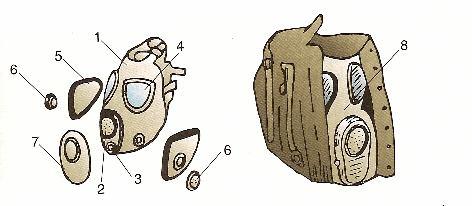 Maska przeciwgazowa filtracyjna MP 4.