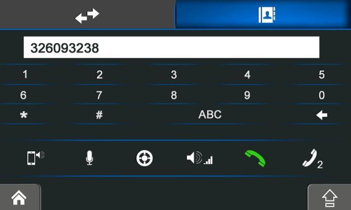 Bluetooth placing a call/ conversation Call history Dialled number Phone book (May not operate with specific phones) Switching