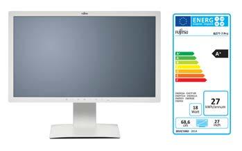 Data Sheet FUJITSU Monitor B27T-7 Pro Monitor do wymagających zadań: szeroki ekran o przekątnej 69 cm (27 cali) Najlepsze rozwiązania z zakresu ergonomii pracy i energooszczędności w produktach