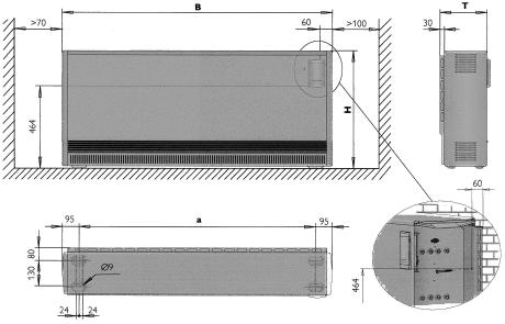 2. Instrukcja monta u dla Instalatora 2.1 Dane techniczne Typ ETS 200 ETS 300 ETS 400 ETS 500 ETS 600 ETS 700 Wymiary Wys/Szer/ G³êb.