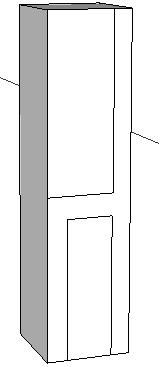 Rysunek 2.5. Linia tworzy kraw d siedziska rysowanego krzes a Rysunek 2.6. Prostok t pos u y do wyci cia pustej przestrzeni pomi dzy nogami krzes a 13.