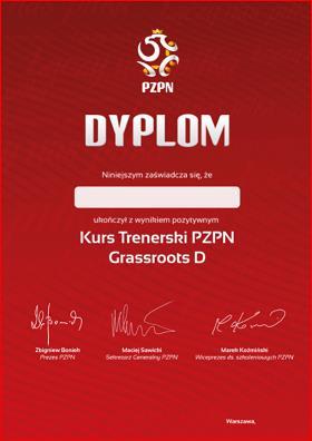 Dyplom Grassroots D Identyfikator