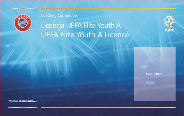 Dyplom UEFA Elite Youth A Identyfikator