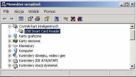 Po restartowaniu komputera należy podłączyć czytnik do komputera.