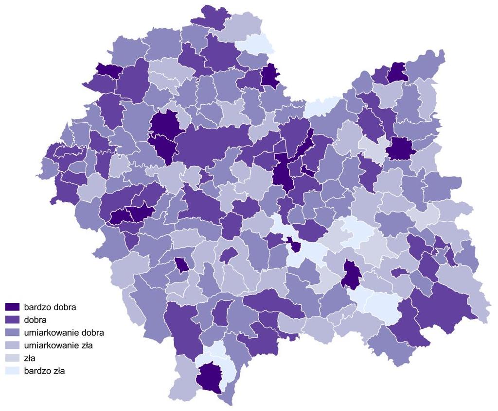 Sytuacja gmin w województwie małopolskim opieka nad dziećmi do lat 3 Sytuacja gmin w województwie małopolskim wychowanie przedszkolne Odsetek dzieci do lat 3 objętych opieką w żłobkach wynosi 6,3%