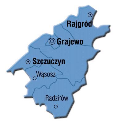 2. CHARAKTERYSTYKA GMINY 2.1 PODSTAWOWE INFORMACJE O GMINIE Gmina Grajewo wchodzi w skład powiatu grajewskiego, zajmując w obecnym kształcie obszar 30 820 ha.