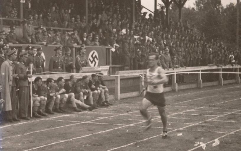 Ryszard Groman, jako zawodnik klubu Spartak Białystok, w 1940