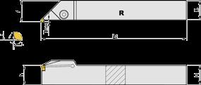 262-D Podcinanie zewnętrzne / Corner releasing, external h = H Wymiary [mm] Dimensions R L H=B L 1 f T max R/L 262.