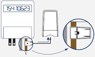 Nadajnik wysyła zmierzoną przez czujnik wartość zużycia energii bezprzewodowo do monitora. 4 proste etapy montażu 1.