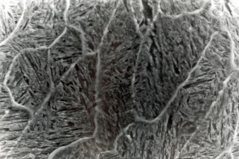 Uzyskane struktury posiadały twardość odpowiednio X45NiCrMo4-680 HV0,065, X100CrMoV5-1 - 720 HV0,065, 100MnCrW4-780 HV0,065.