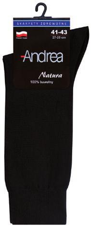 Klasyczne skarpety męskie, wyprodukowane w 100% z bawełny najwyższej jakości. Charakteryzują się delikatnym ściągaczem, gładką cholewką i stopą.