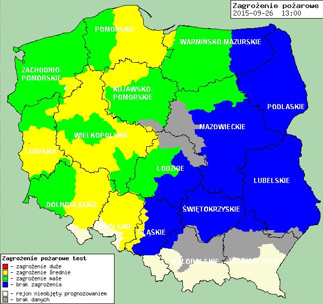 Stan wody na głównych rzekach