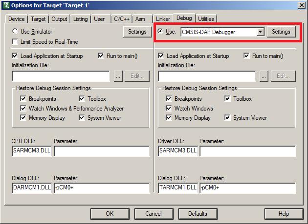 4. Wybierz Settings i w następnym oknie SW z listy