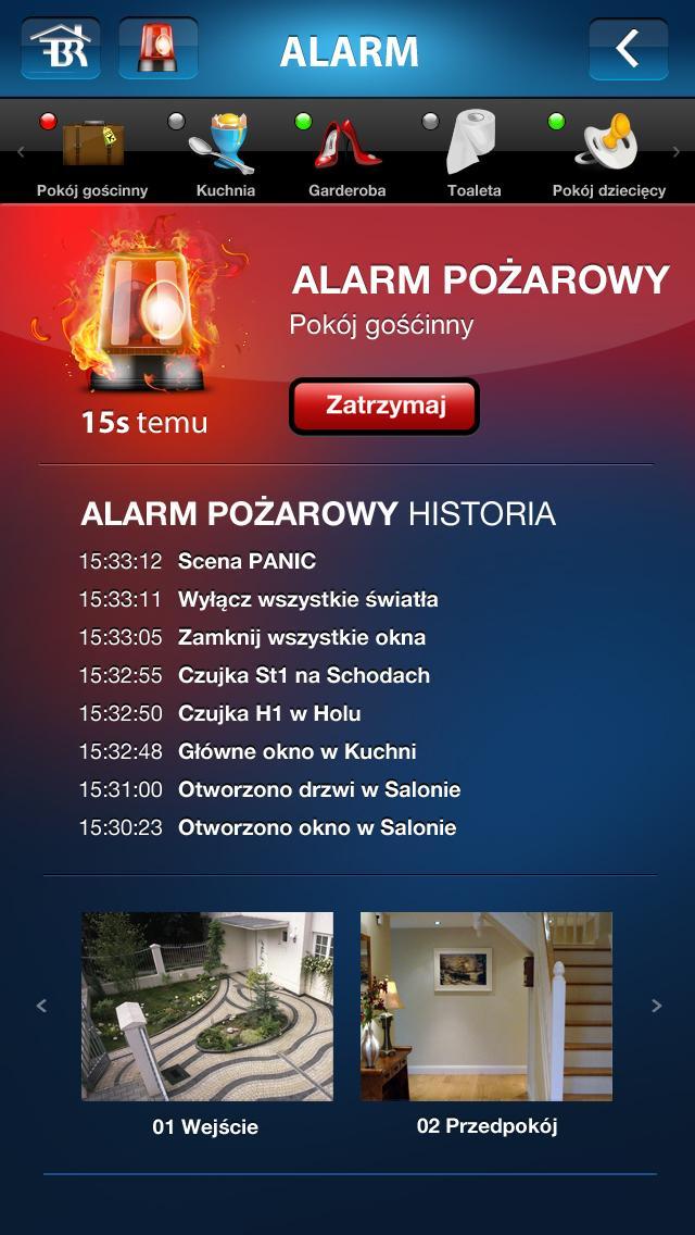 Akcja promocyjna Fibaro mieszkanie 2016 Alarm Zarządzanie alarmem za pomocą Fibaro jest możliwe dzięki zastosowaniu czujników Motion Sensor.