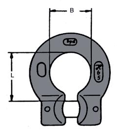 7 200 315 110 32 6 G009865216 NATF-16 10 260 400 140 36 10 łączące typu NGS Klasa 50 Materiał AISI 316 L Symbol Dla łańcucha Wymiary L B