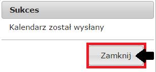 Rys. 8 Plan urlopu w statusie Wersja robocza Po oznaczeniu interesujących nas dni w roku, klikamy w przycisk Wyślij plan urlopów. Prawidłowe wysłanie planu zostanie potwierdzone poniższym komunikatem.