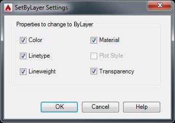 W takiej sytuacji możemy wykorzystać polecenie _SETBYLAYER. Domyślnie zmieni on wszystko na JakWarstwa/ByLayer, ale możemy również wybrać interesujące nas parametry. 5.