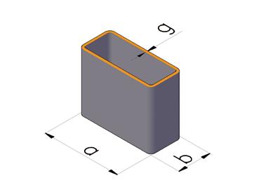 KONSTRUKCYJNE STRUCTURE KSZTAŁTOWNIKI ZAMKNIĘTE PROSTOKĄTNE RECTANGULAR HOLLOW SECTIONS Wymiary Dimensions a b [mm] 1,5 1,8 2,0 2,5 3,0 4,0 5,0 5,5 6,0 Długość [m] 30 10 0,87 0,96 1,12 4-6 30 15 0,94