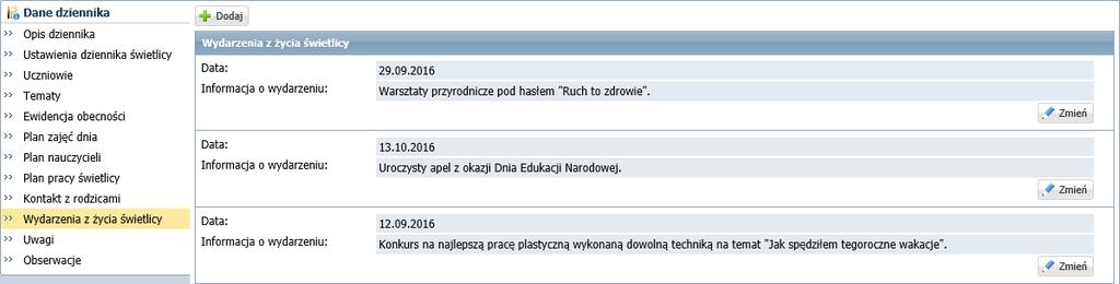 Notatka może być widoczna dla innych nauczycieli lub