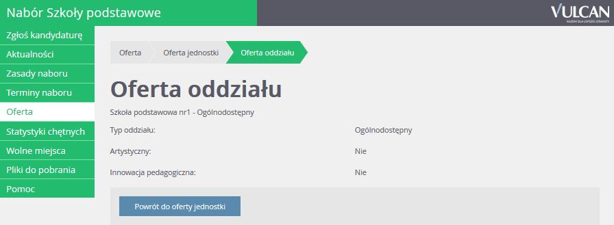 Przeglądanie oferty edukacyjnej szkół podstawowych - oznacza, że w szkole funkcjonuje oddział, gdzie w rekrutacji obowiązuje dodatkowy sprawdzian; - oznacza, że w szkole funkcjonuje oddział sportowy.