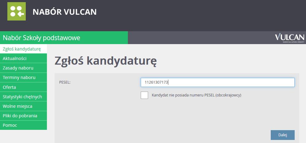 Rejestracja kandydata Rejestracja kandydata przez rodzica/opiekuna prawnego Elektroniczna rejestracja dziecka odbywa się w pięciu krokach, podczas