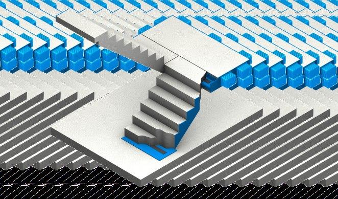 Podkładki elastomerowe i folie ślizgowe ELEMENTY IZOLACJI AKUSTYCZNEJ SPOCZNIKÓW ELEMENTY IZOLACJI AKUSTYCZNEJ SPOCZNIKÓW Box ochronny SD 1 1 Element tłumiący do schodów Typ B Element tłumiący do